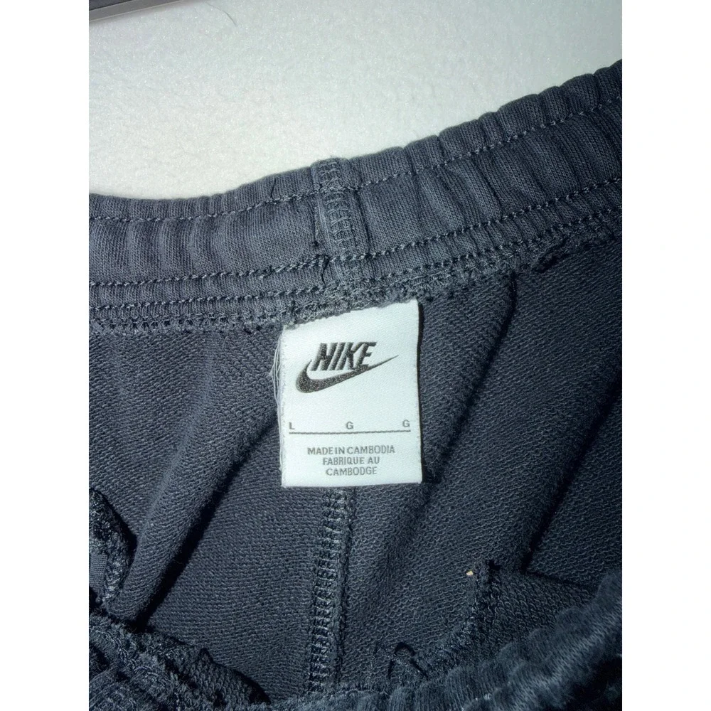 Nike Mens Club Fleece Shorts Black Embroidered Logo AR2375-010 L